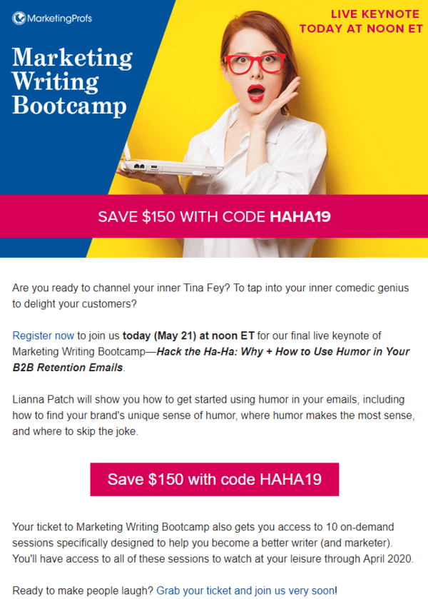 Email d'invitation Btob - SendPulse