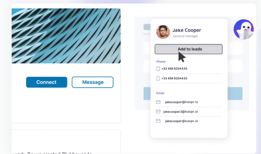 Trouver une adresse mail avec Kaspr.io