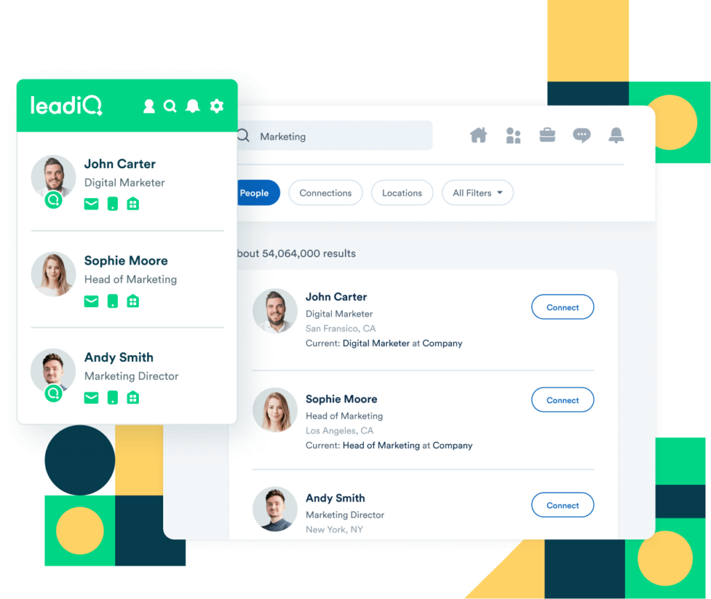 Trouver une adresse mail avec LeadIQ