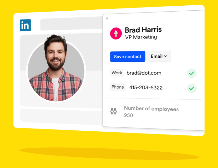 Trouver une adresse mail avec Lusha