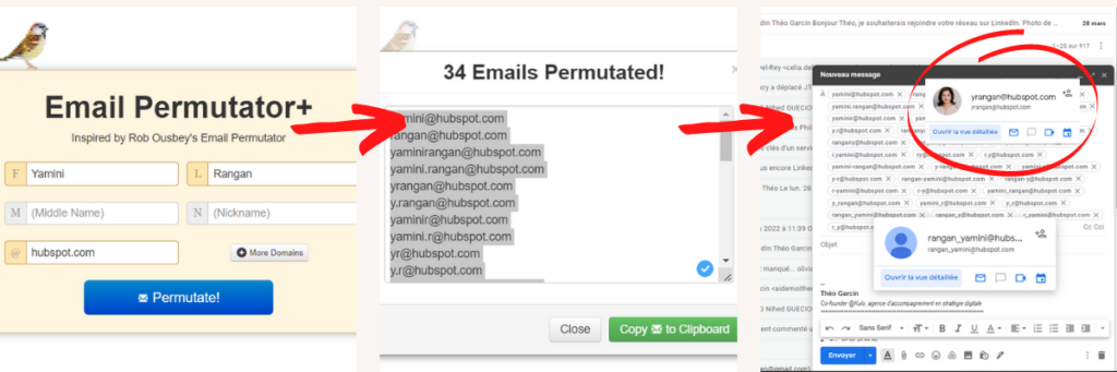 Recherche Email Permutator