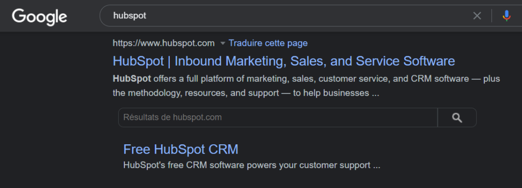 Recherche d'un nom de domaine