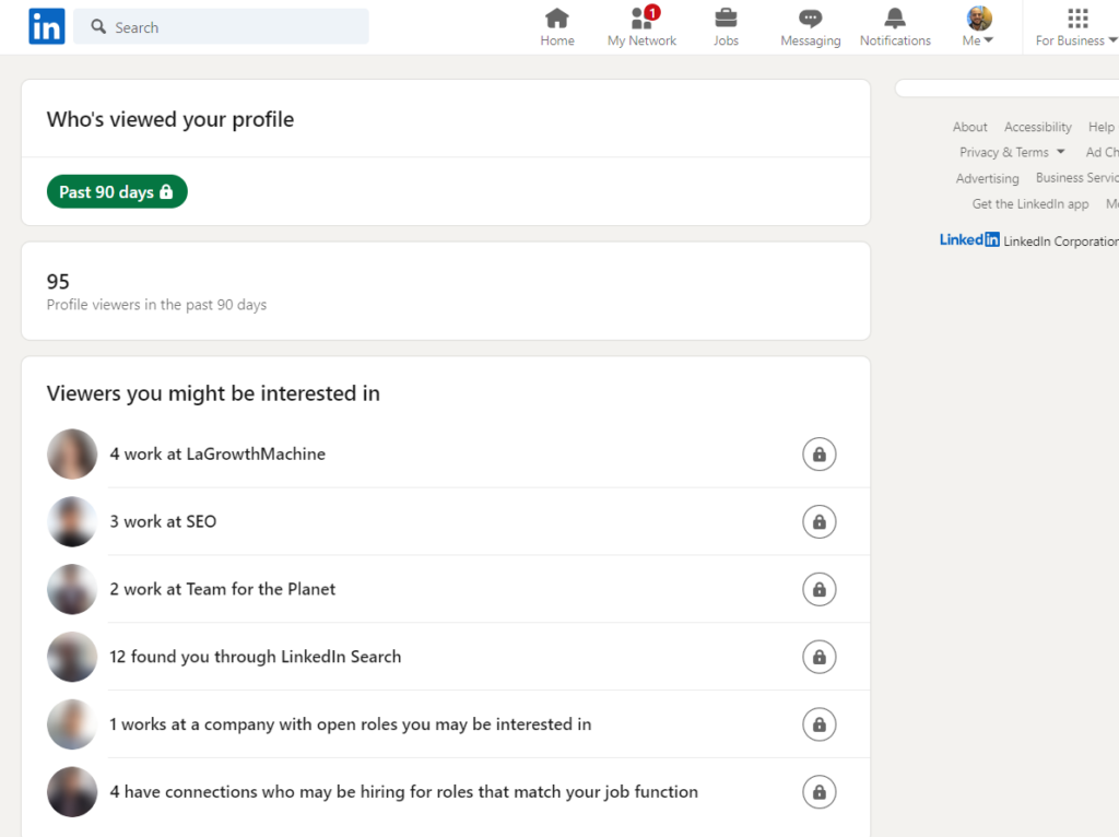 quem visualizou seu perfil